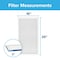 3M Filtrete 16 in. W X 25 in. H X 1 in. D Polypropylene 13 MERV Pleated Allergen Air Filter 1 pk EA01DC-6 - alternate 7